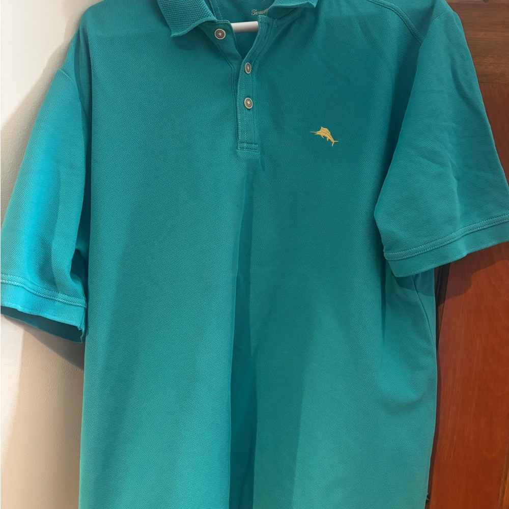 Tommy Bahama Turquoise Polo Shirt
